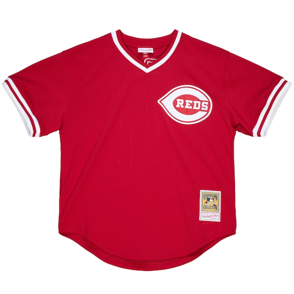 Barry Larkin Cincinnati Reds Youth Cooperstown Collection Mesh Batting Practice Jersey - Red