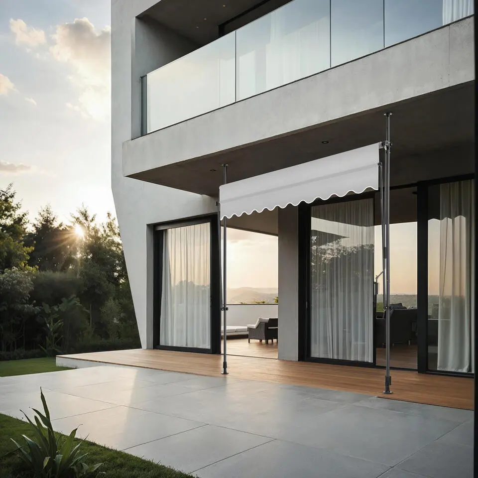 tectake Klemluifel met zwengel, in hoogte verstelbaar, Lichtgrijs