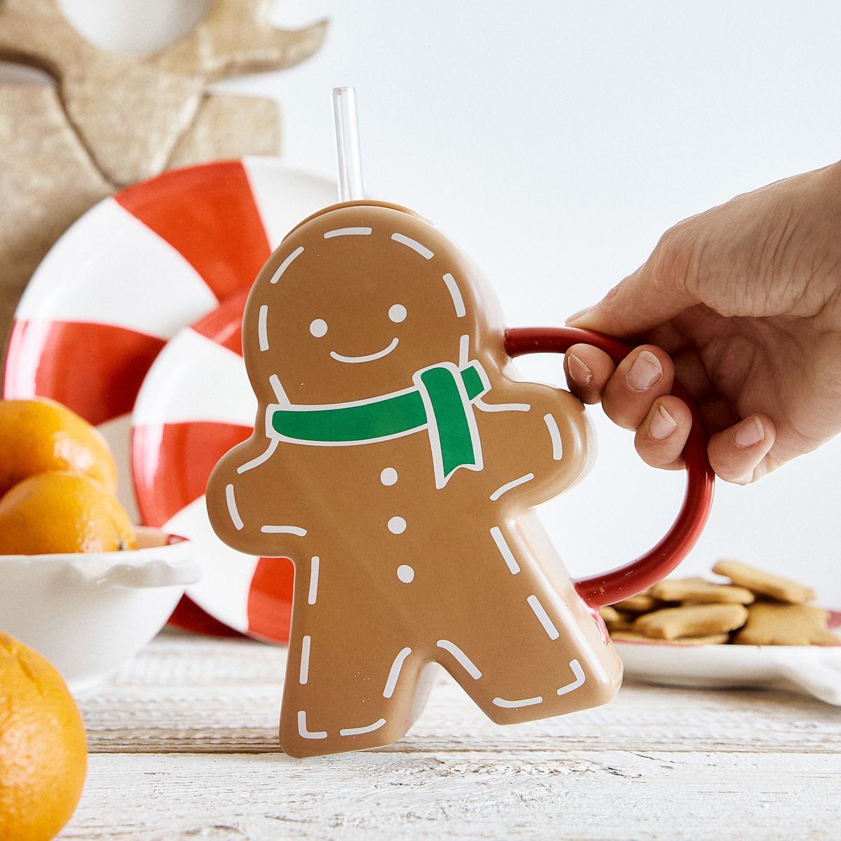 Kubek BRILEY ciastek ze szklaną słomką 0,55 l