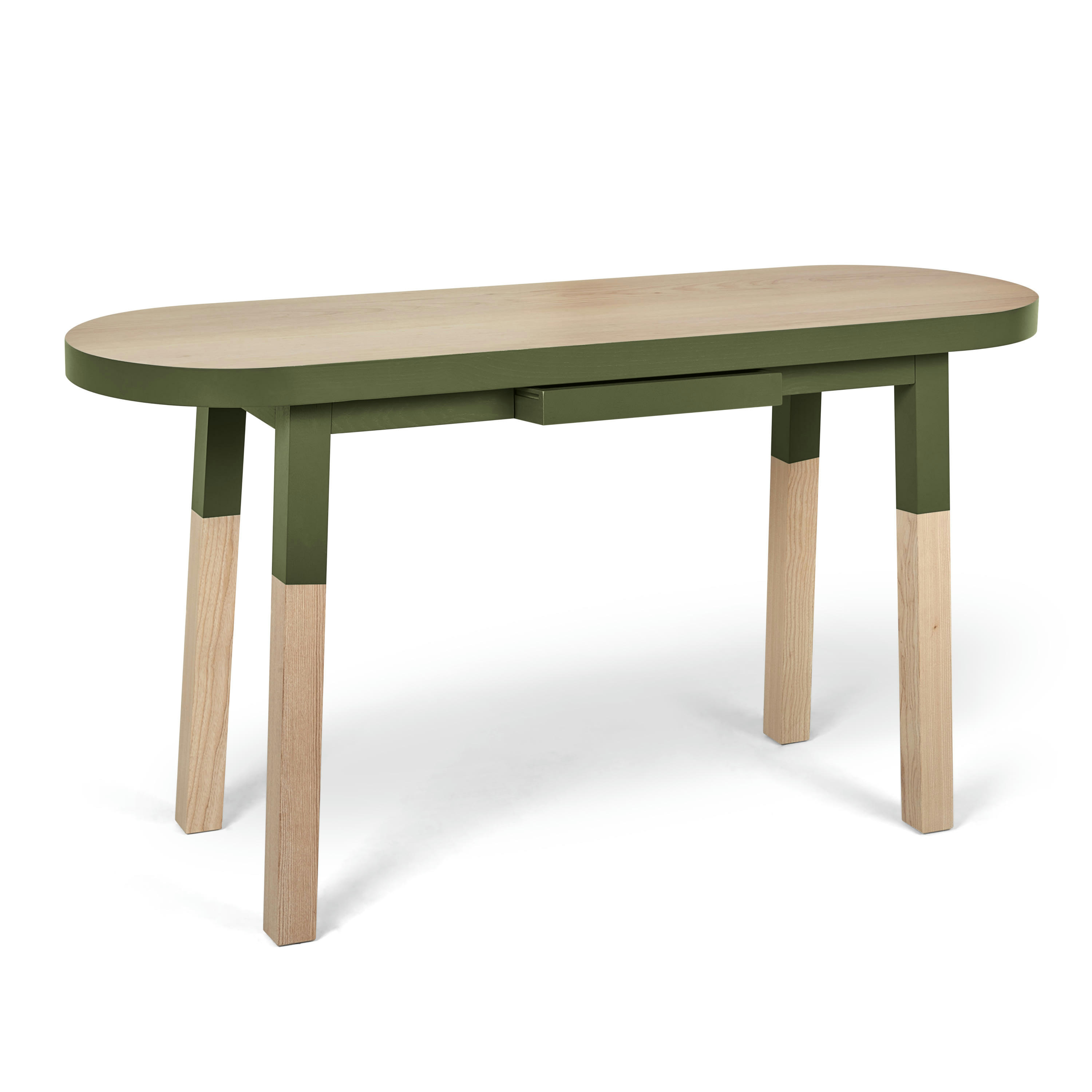 EGEE - Bureau Console 100 cm, 100% frêne massif