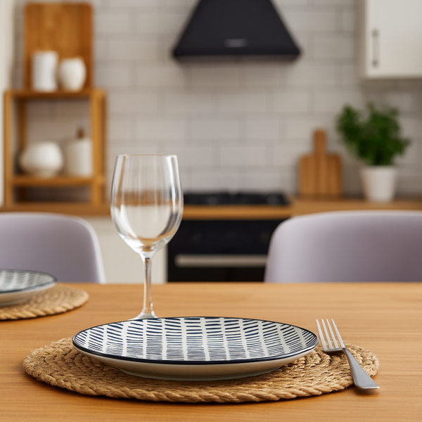 Talerz płaski LINEAS 24 cm porcelana