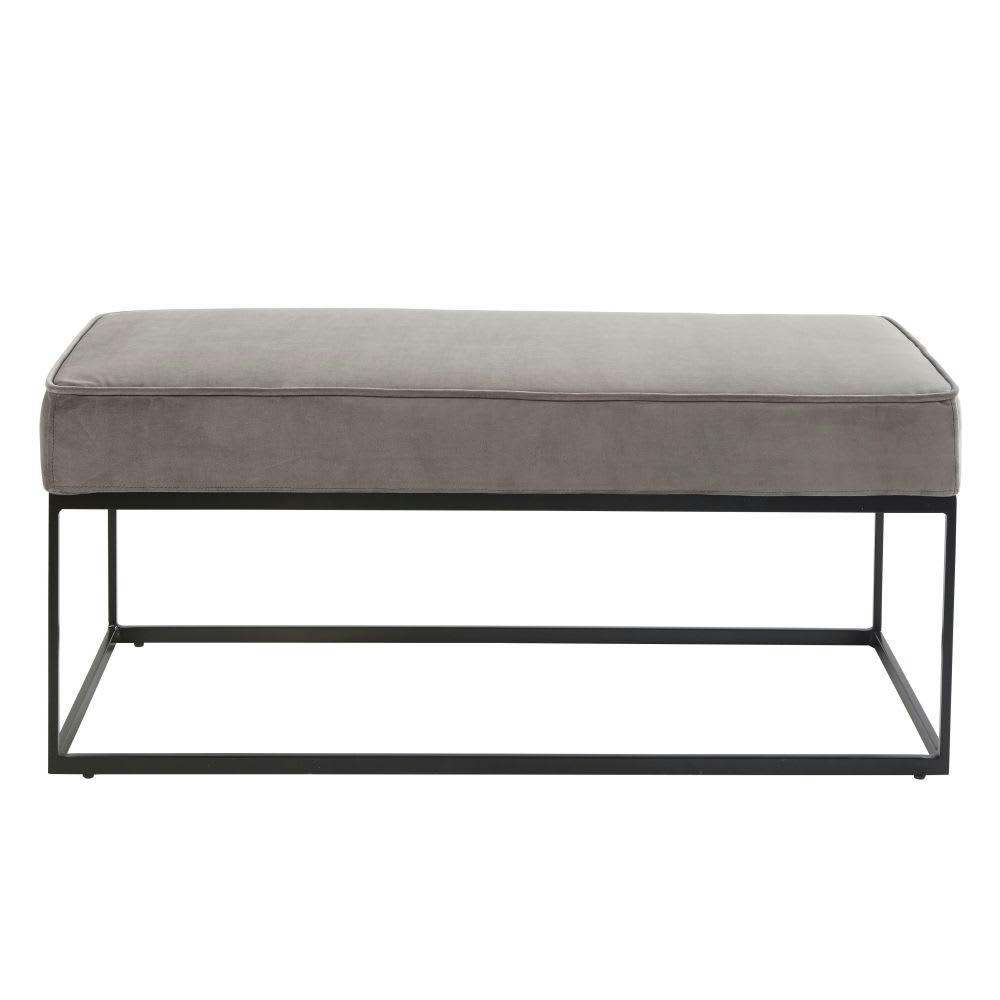 MONICA - Banquette 2 places gris anthracite