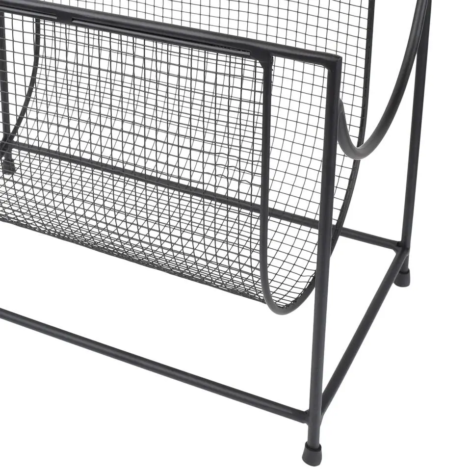 LOFT42 Steve tijdschriftenrek �?Krantenbak �?Metaal - Zwart