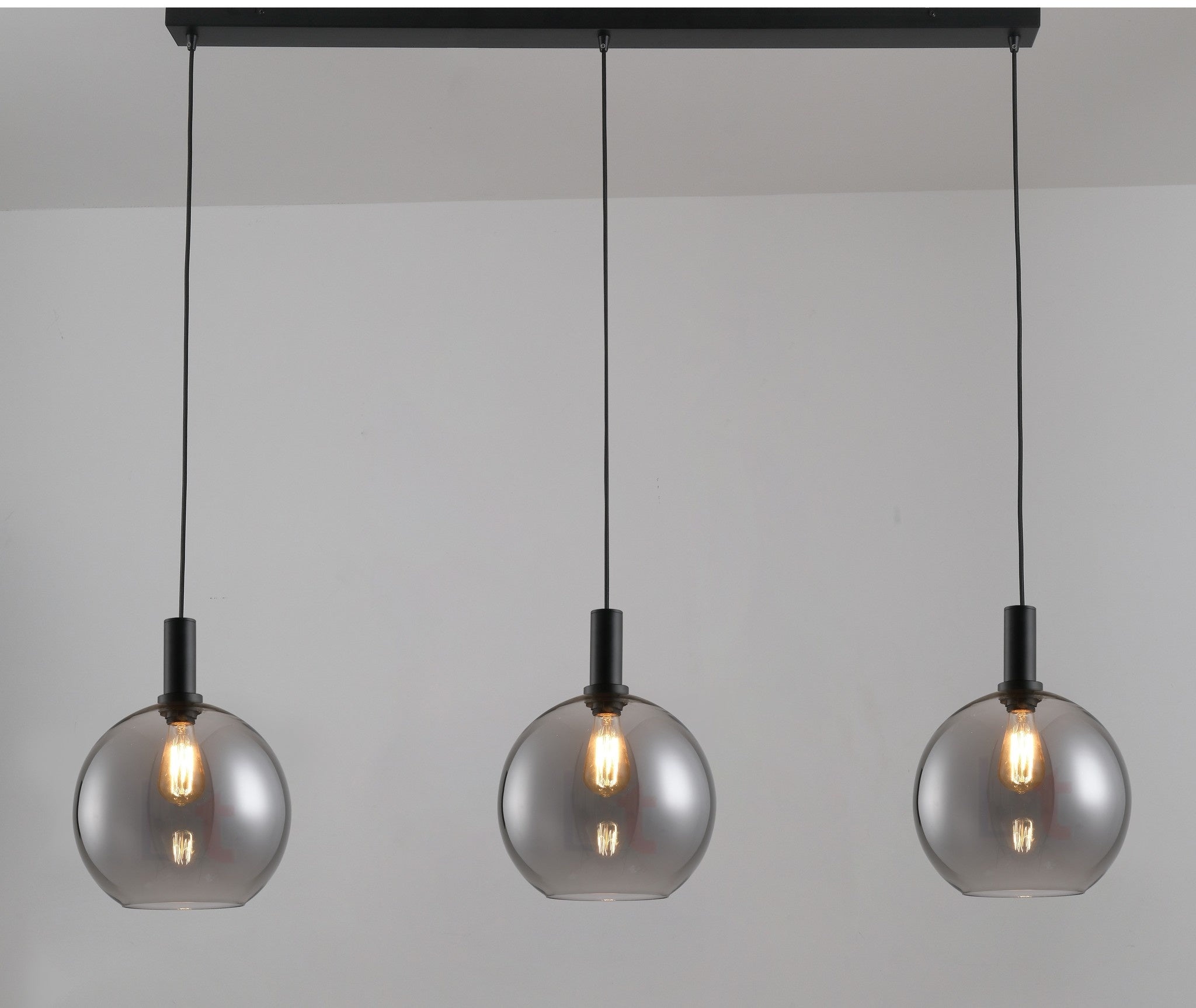 Freelight Hanglamp Chandra Smoke 3 Lichts 3 x 30cm