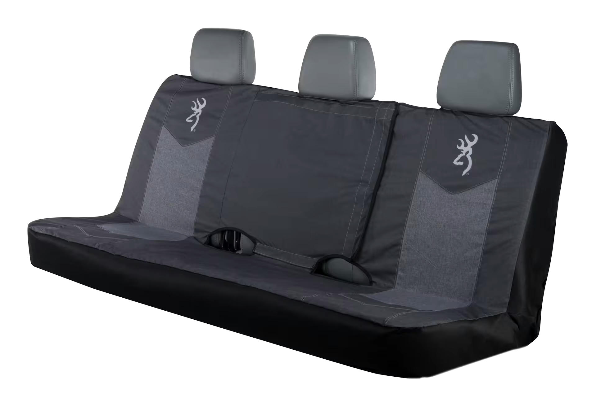 Browning Buckmark Branding Chevron Bench Seat Cover, Black