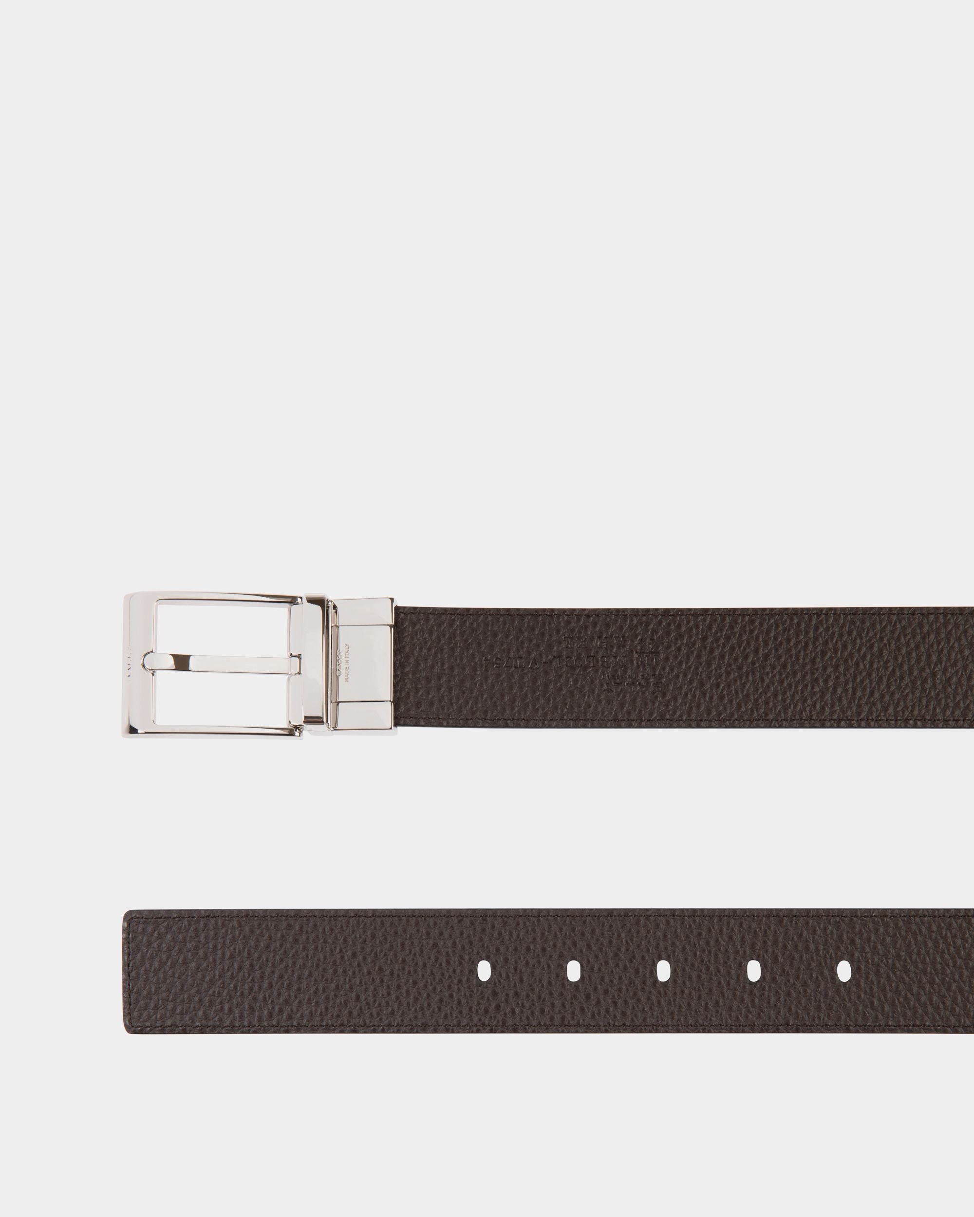 Shiffie 35 mm Verstellbarer Wendegürtel Aus Leder In Schwarz Und Braun
