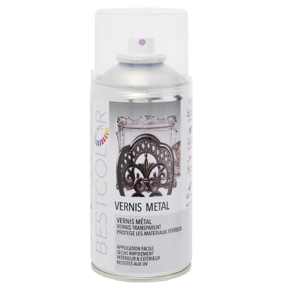 Vernis Métal incolore brillant en spray 300 ml