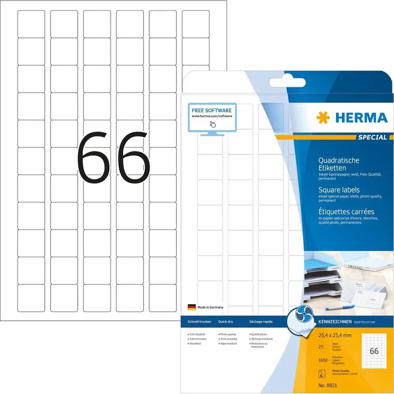 Etiketten 25er-Set Herma