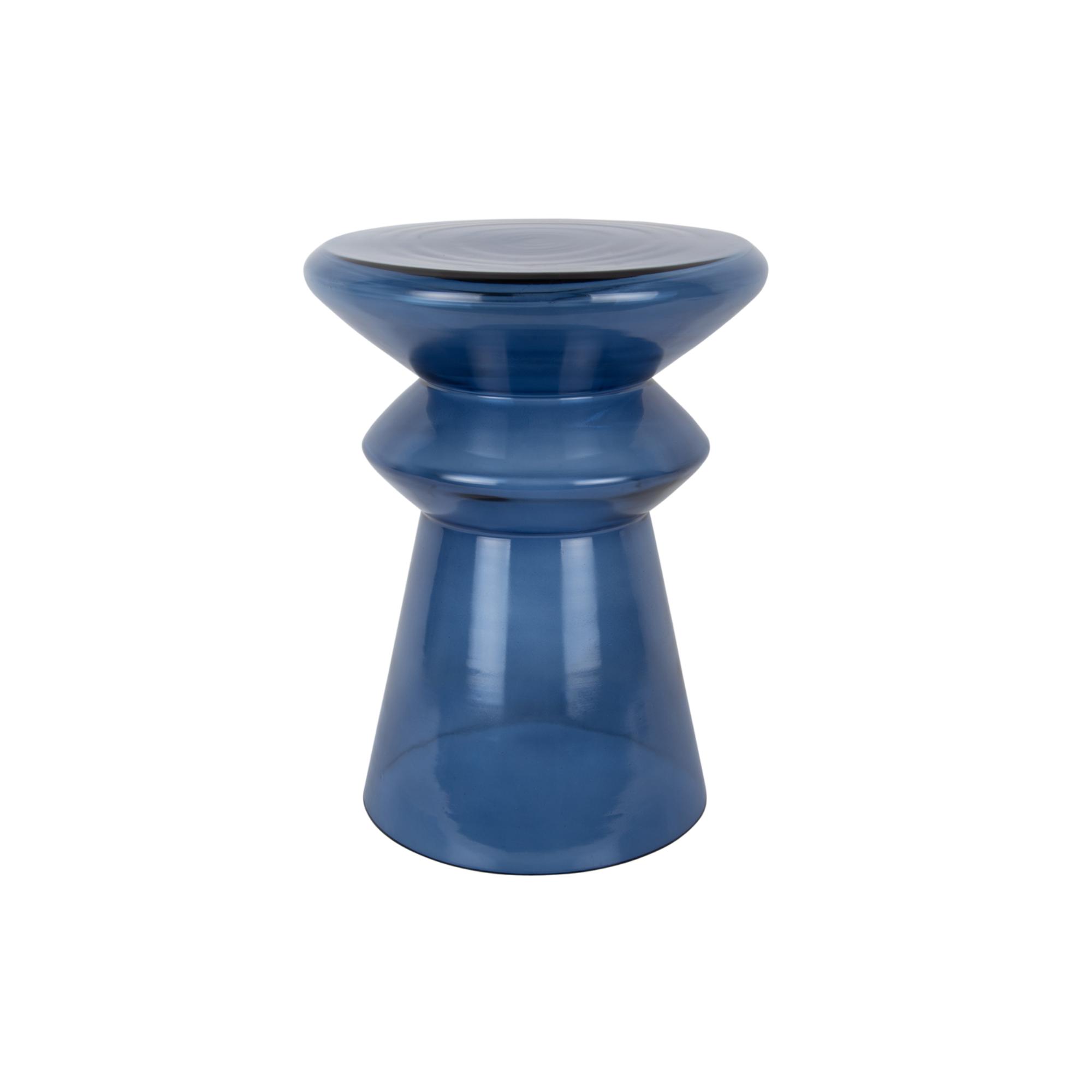 Leitmotiv bijzettafel Amarre - blauw - 32x32x45cm