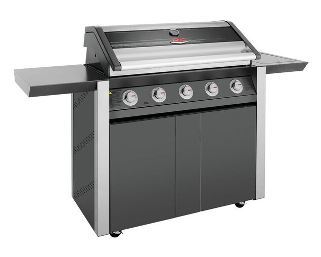 BeefEater 1600 Series - 5 Burner Stainless Steel BBQ With Side Burner (Dark)