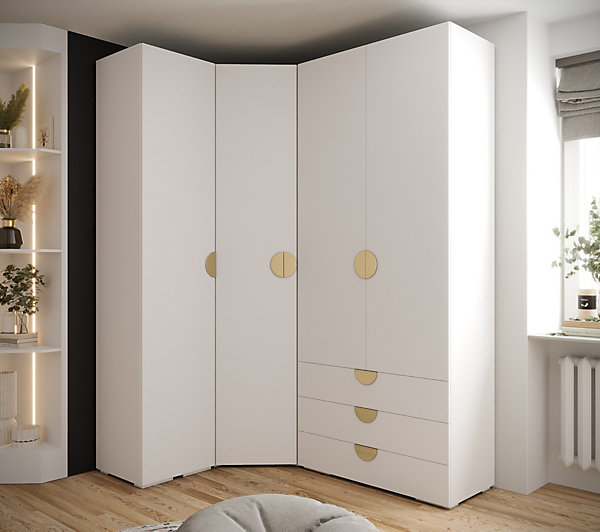 Garde-robe Inova 4 porte battante 236,7/182/47 4 Portes (blanc)