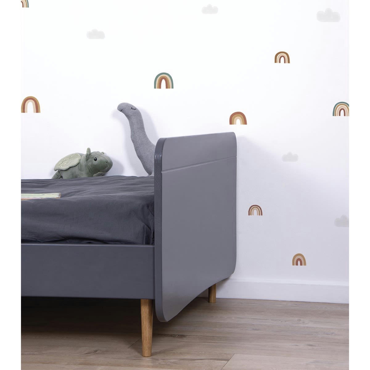 SUNNY - Stickers muraux jolis arc-en-ciel en vinyle mat multicolore