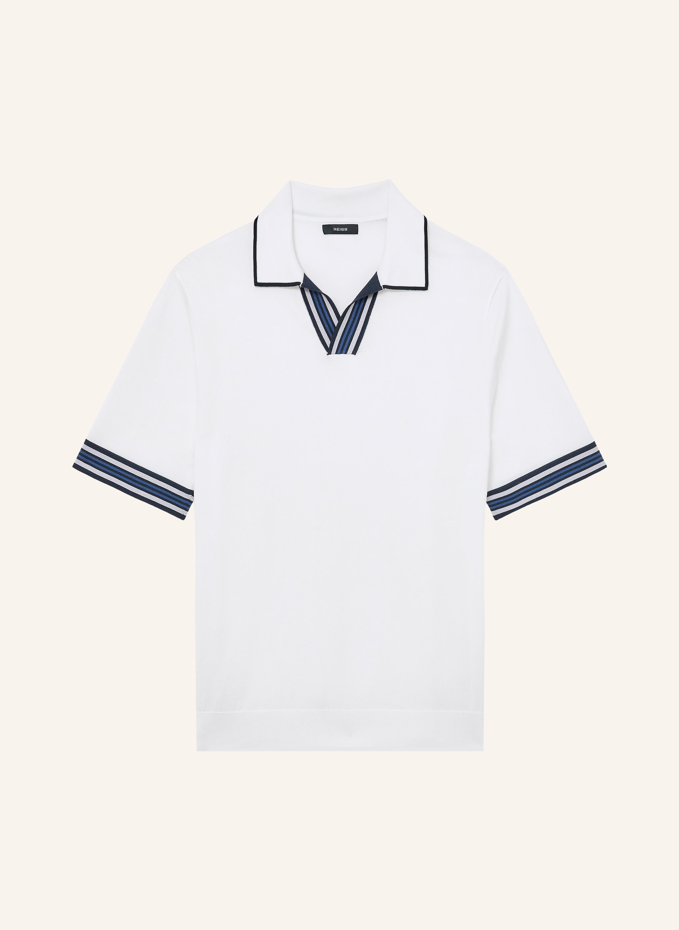REISS Strick-Poloshirt POOLE