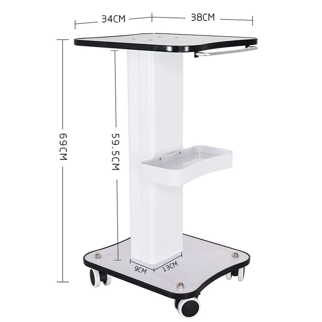 VOGREX 3 Tier Rolling Salon Cart for SPA Machines
