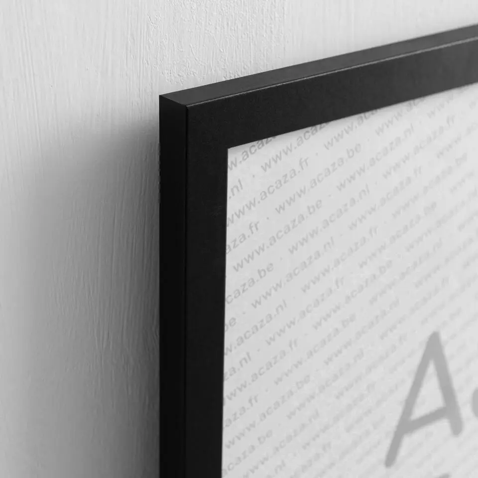 Set van 2 Fotokaders - A4 formaat - Foto Lijsten in MDF Hout - Zwart