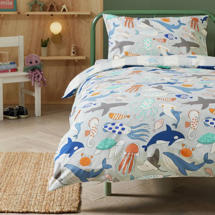 Habitat Under The Sea Printed Kids Bedding Set - Toddler