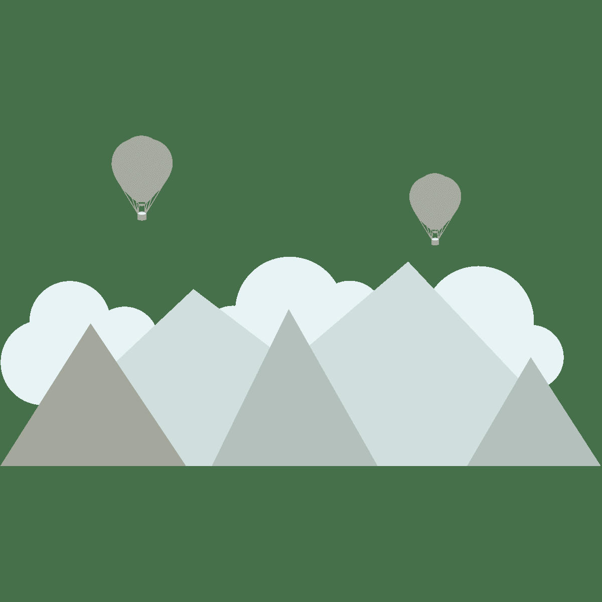 - Stickers enfant montagnes scandinaves helsinki 120x160cm