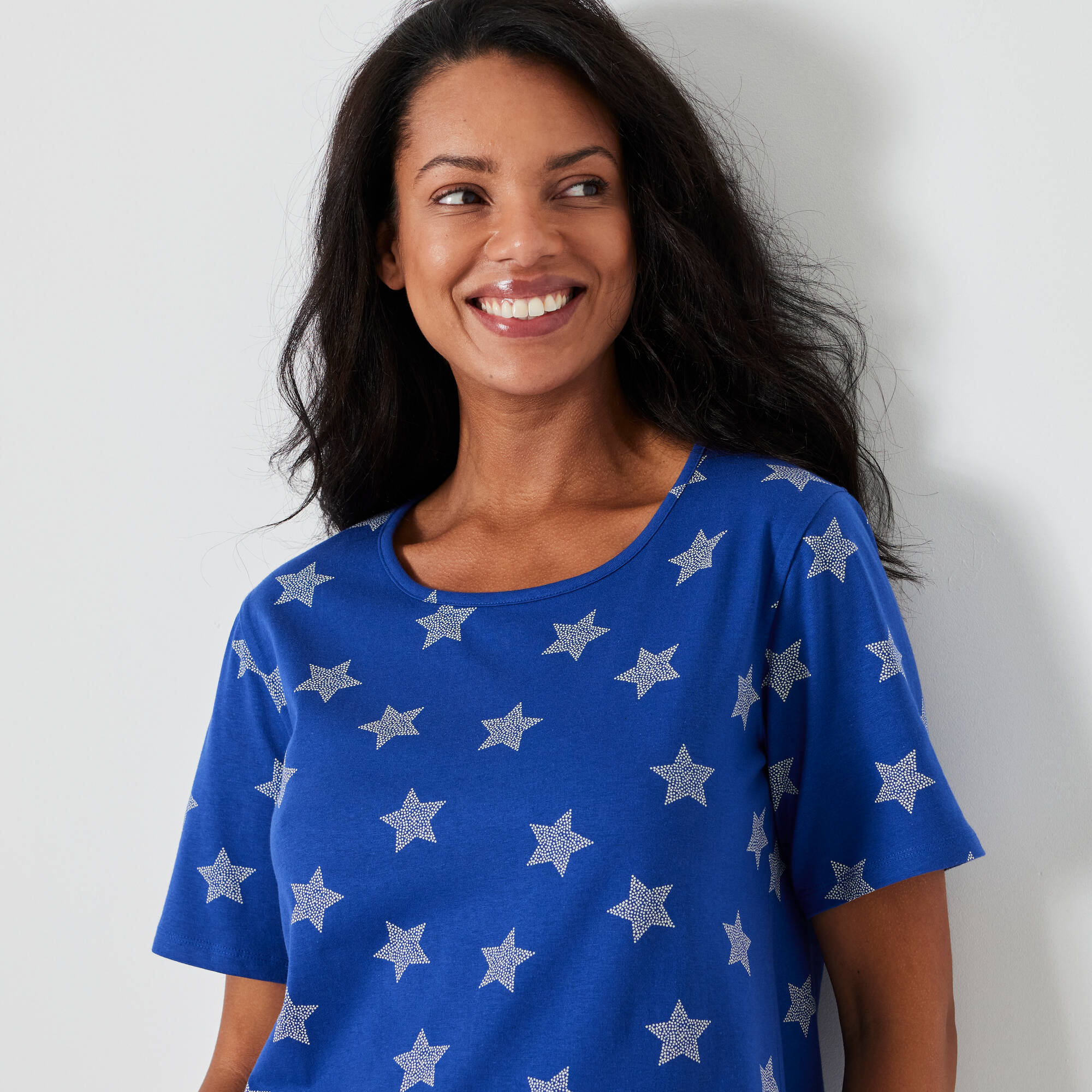 Pyjama court imprimé étoiles
