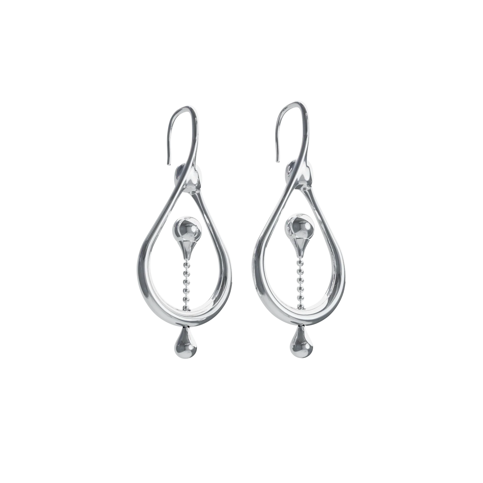 Earrings Float Silver