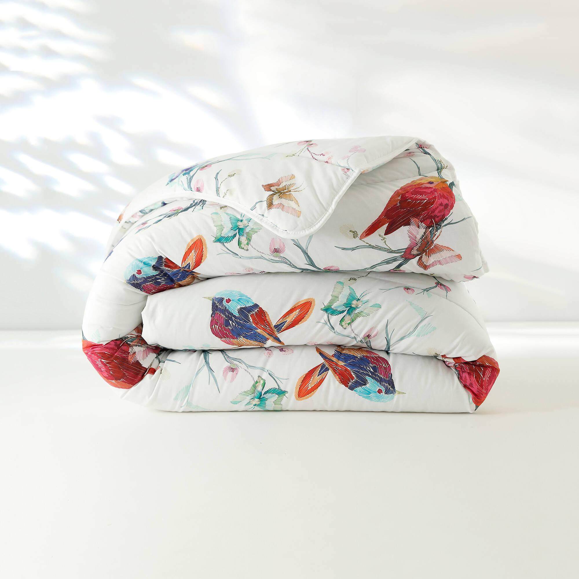 Couette coton imprimée Oiseaux 200 g/m2