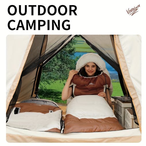 NNETM 1-Person Winter Sleeping Bag Warm