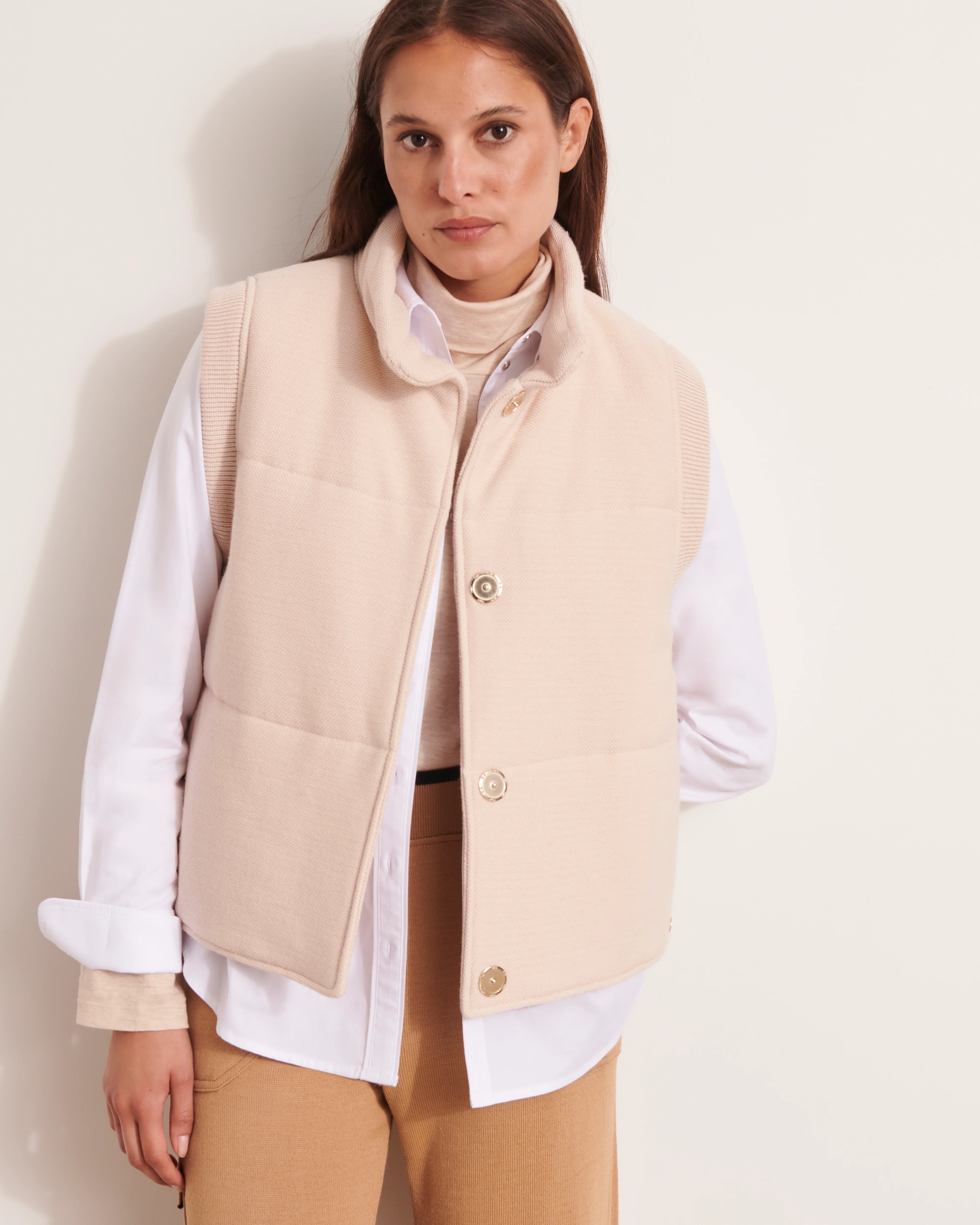 Gilet doudoune matelassé en laine NOE1927-12/12031/005