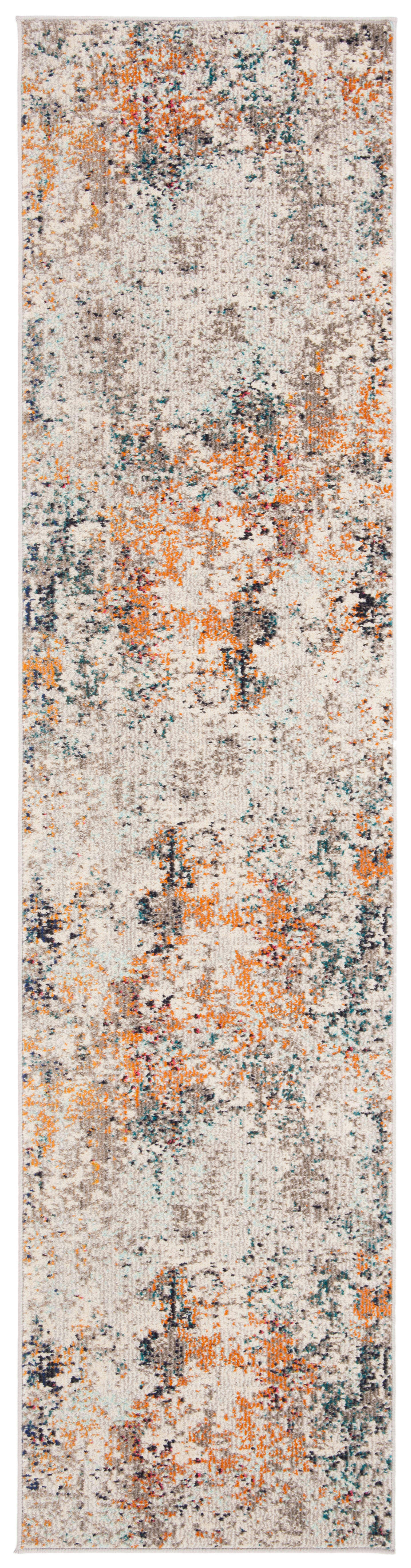 MADISON - Tapis de salon interieur en gris & beige, 61 x 244 cm