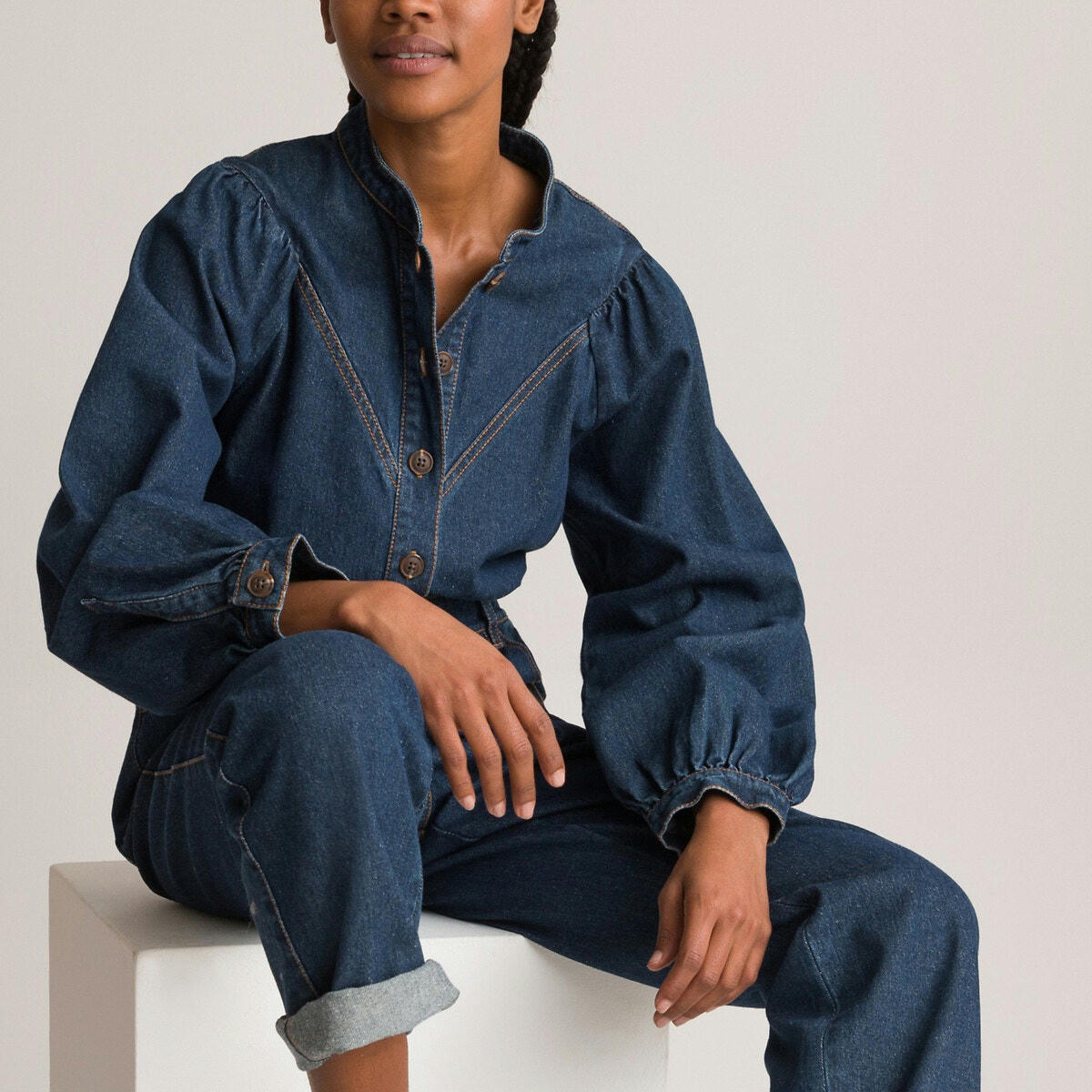 Combinaison pantalon en denim