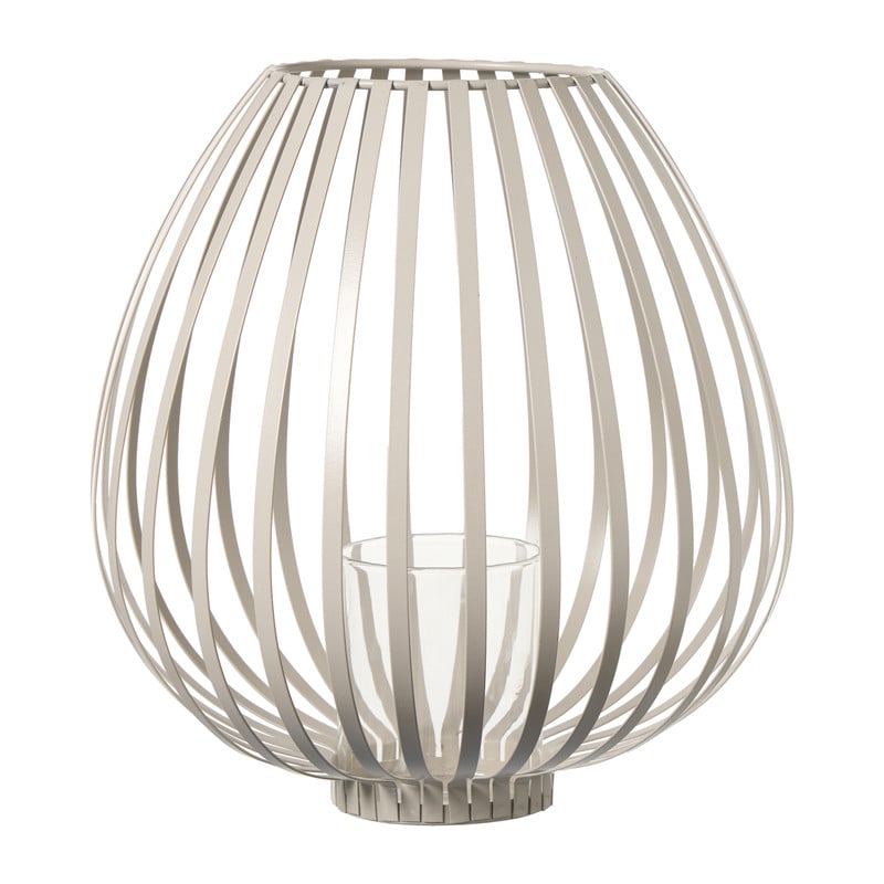 Lantaarn lira klein - beige - &Oslash;24.5x26 cm