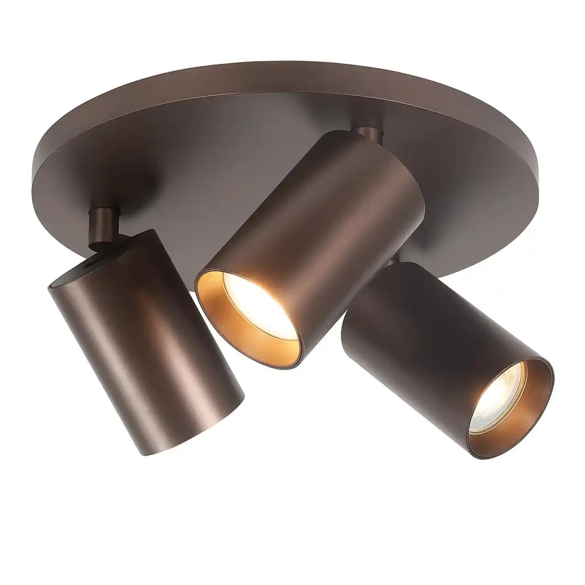 Highlight spot Mila - 3 lichts - 25 x 15  cm - bruin