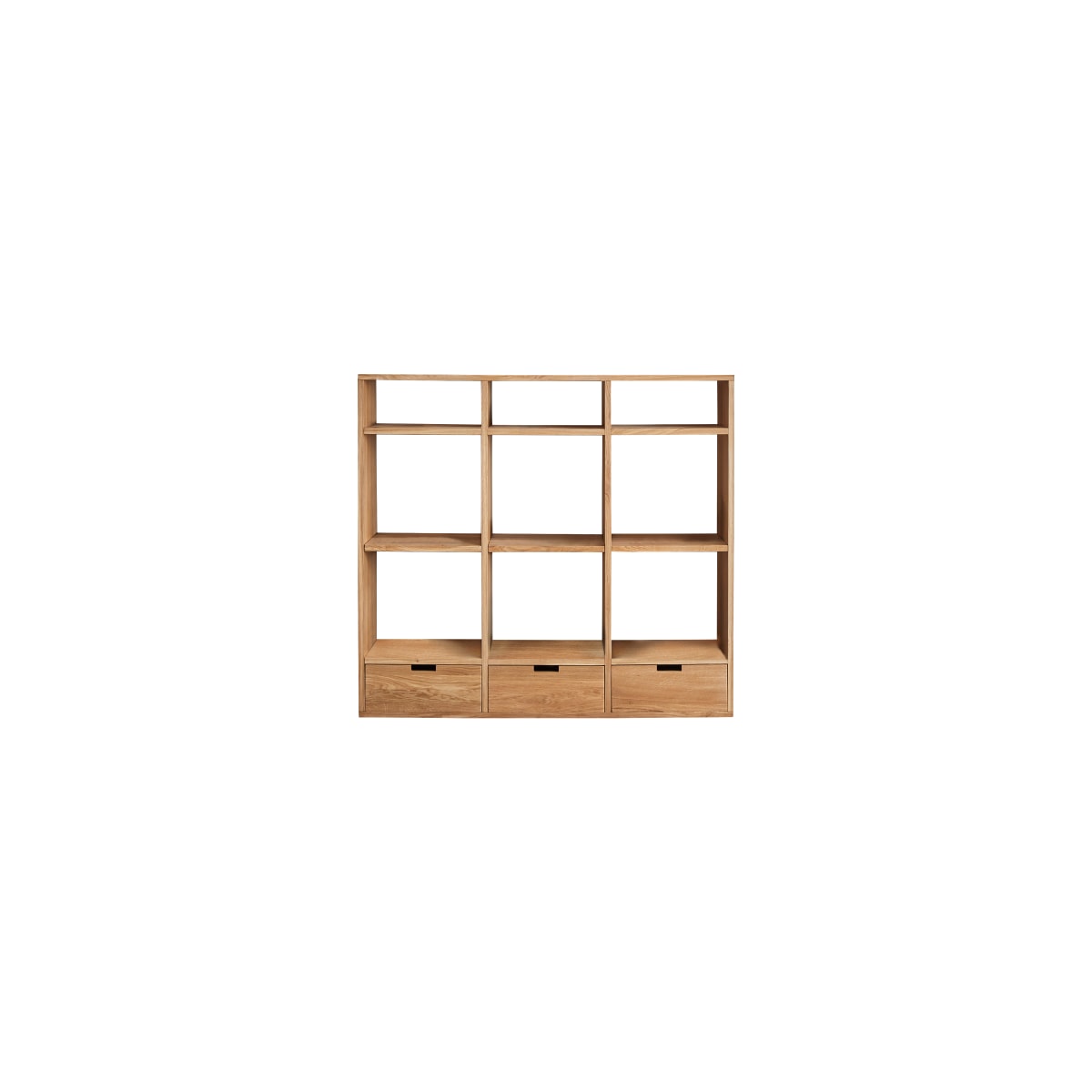 Tikamoon - Miho - Lage boekenkast in eiken en roze premium terrazzo