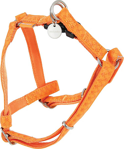 Harnais réglable Mc Leather 25mm orange