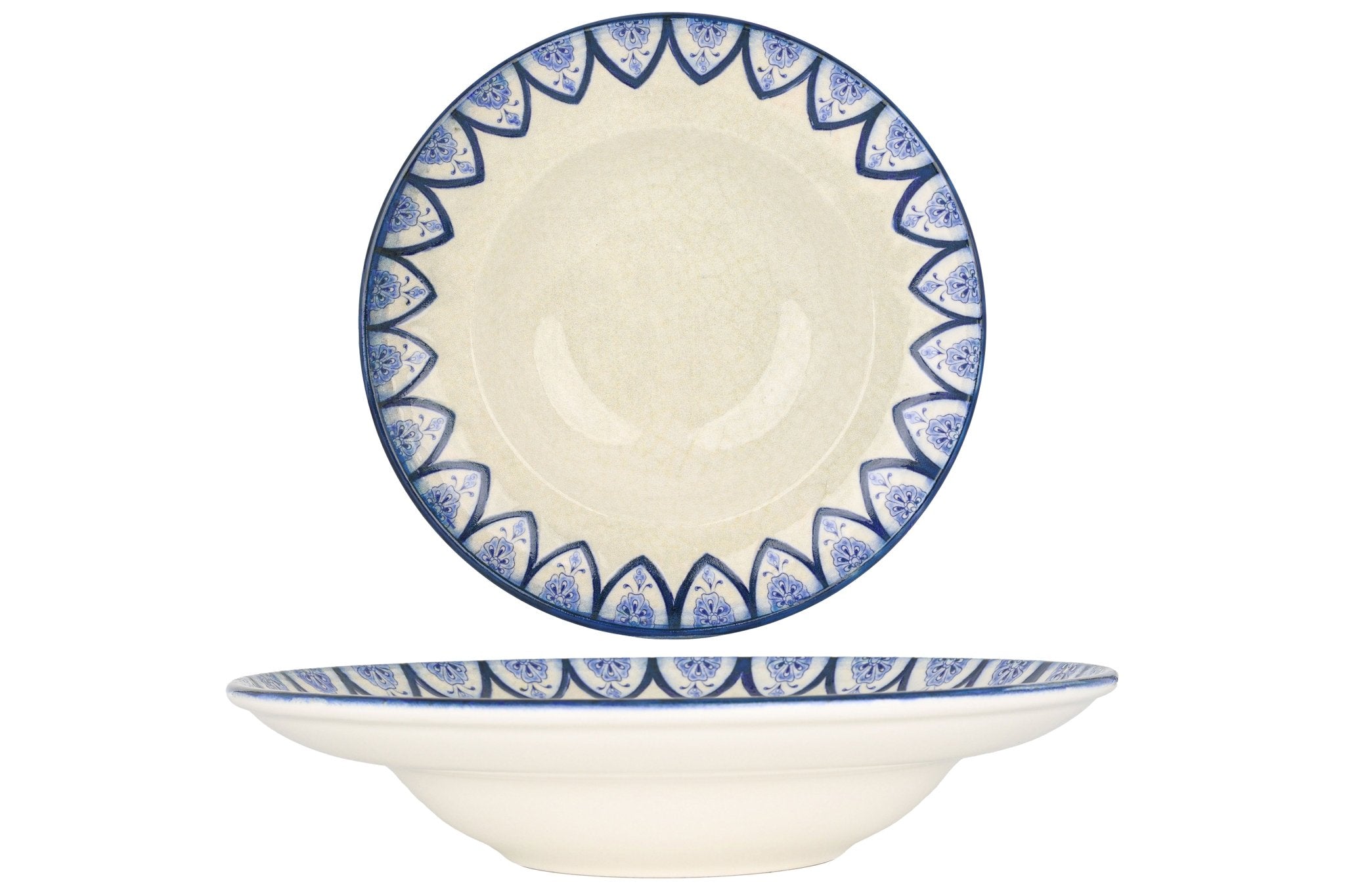 Bonna Pastabord - Esnaf - Porselein - 27 cm (400cc) - set van 2