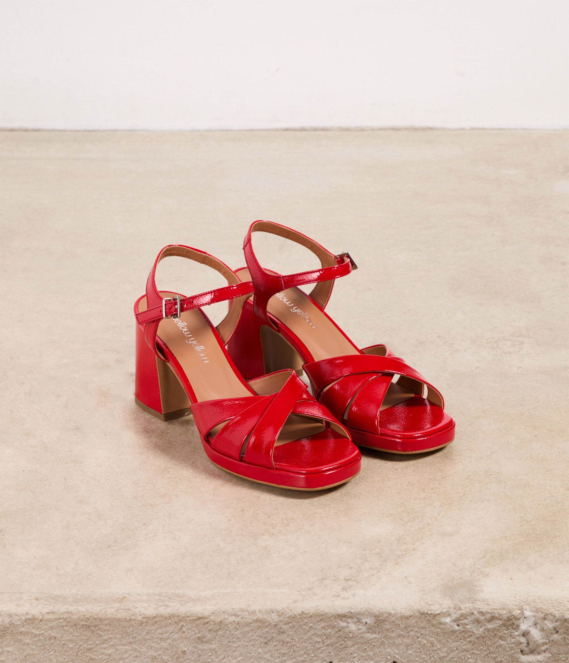Sandales vernies rouges Lovely