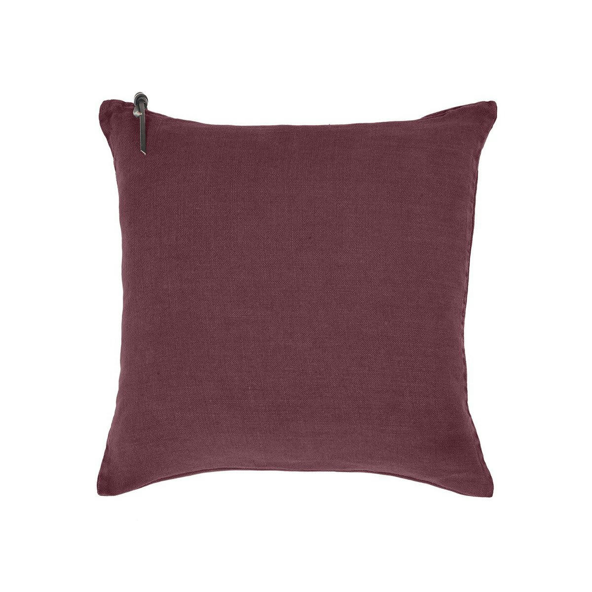 L'ESSENTIEL - Coussin Lin pur lavé Bordeaux  45x45