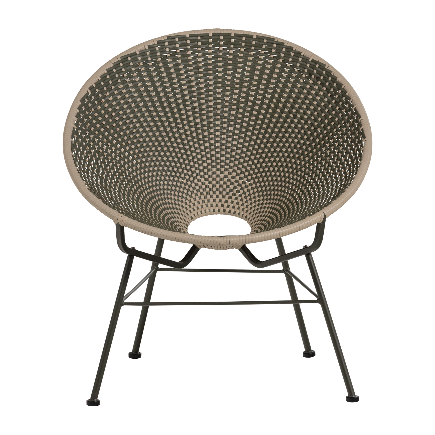 WOOOD loungestoel Kazoun - Kunststof - Groen - 81x73x71