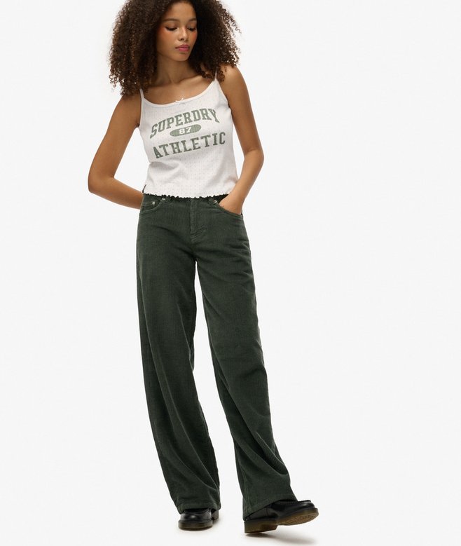 Mid Rise Baggy Jumbo Cord Pants