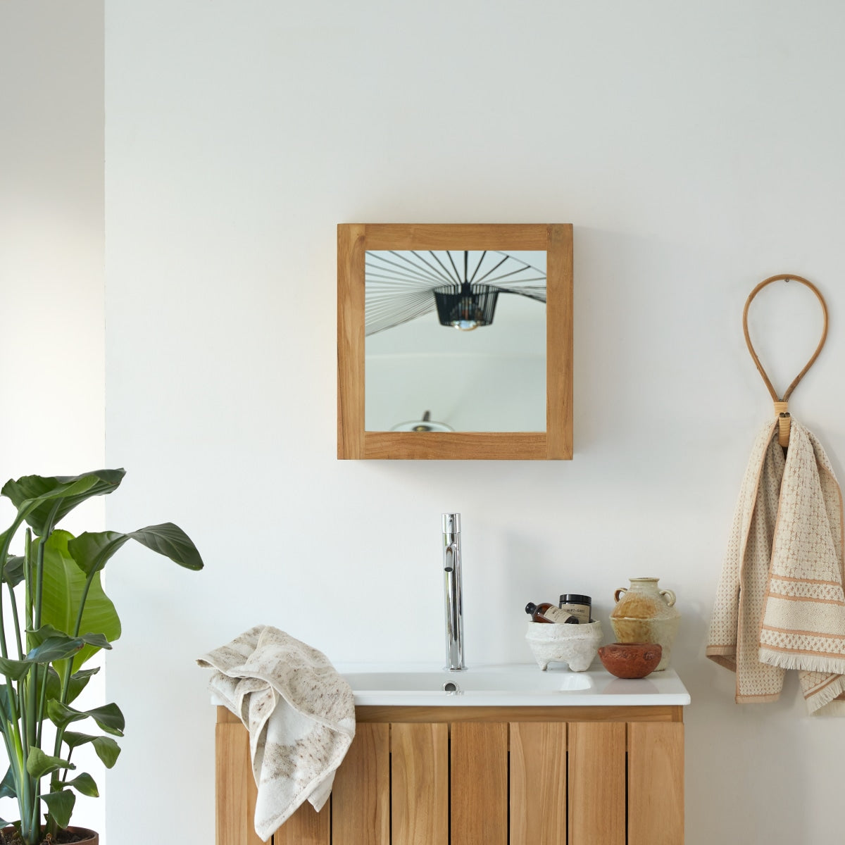 Tikamoon - Jill - Toiletkastje van massief teakhout