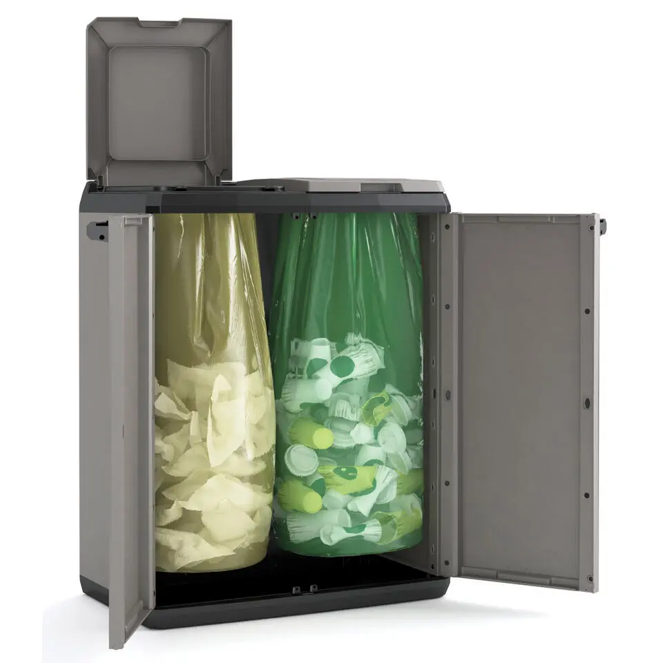 Split basic - 68x39x85 cm - donker grijs/zwart