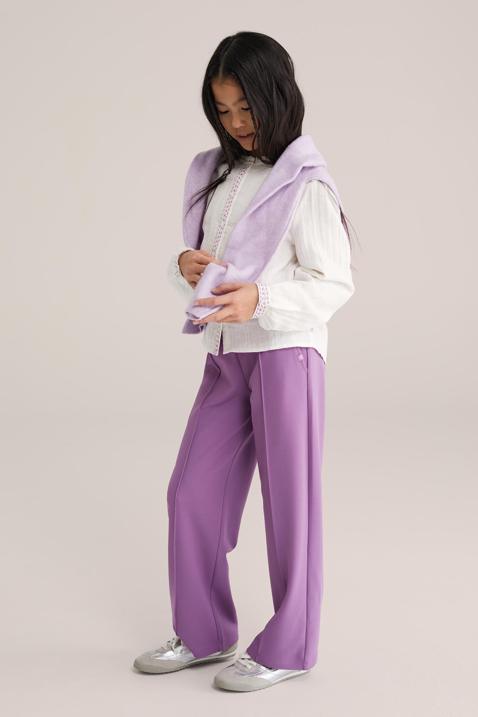 Meisjes blouse met embroideries