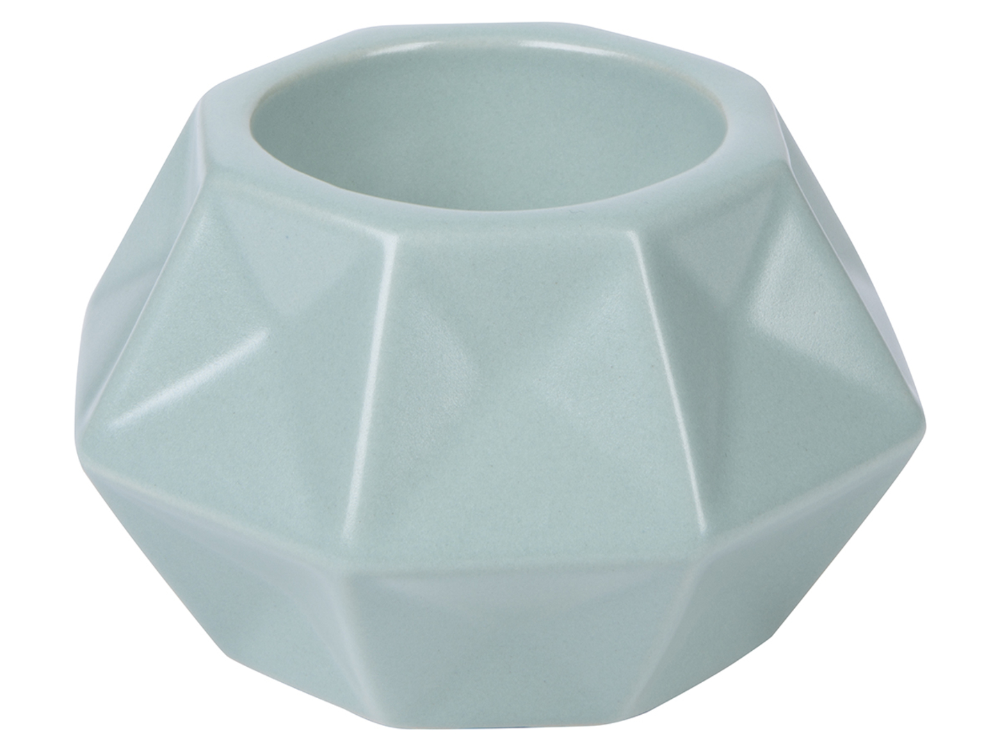 Świecznik ceramiczny 10 cm miętowa