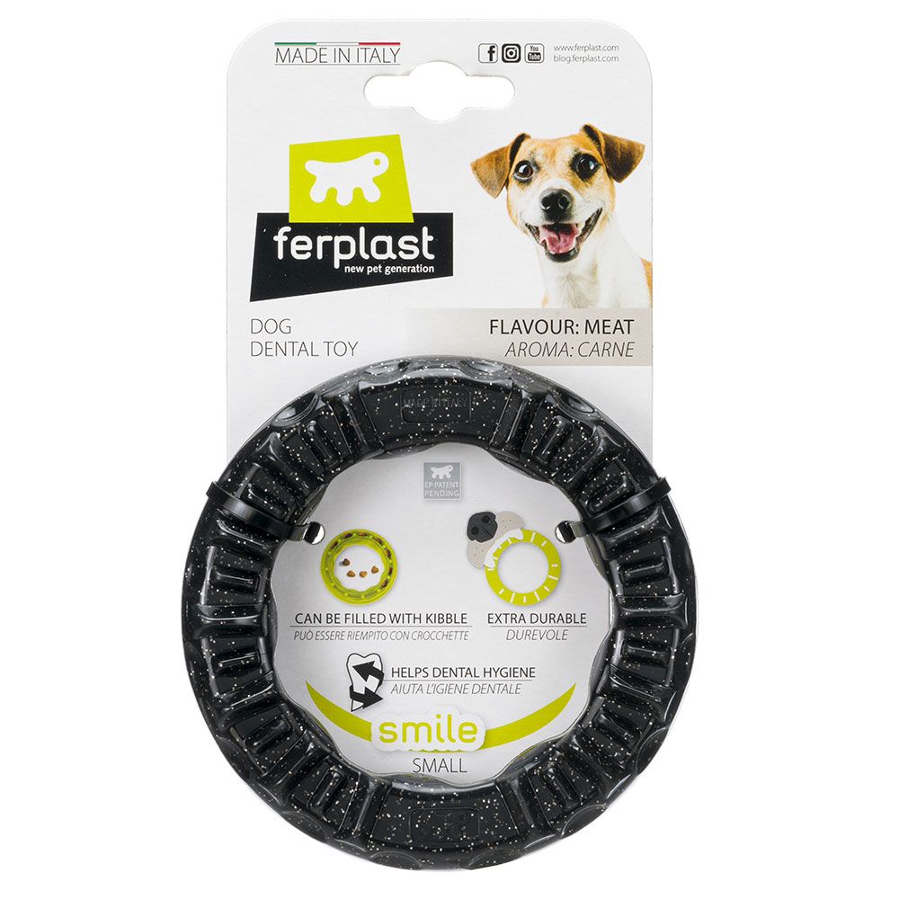 Ferplast Smile chewing ring, black