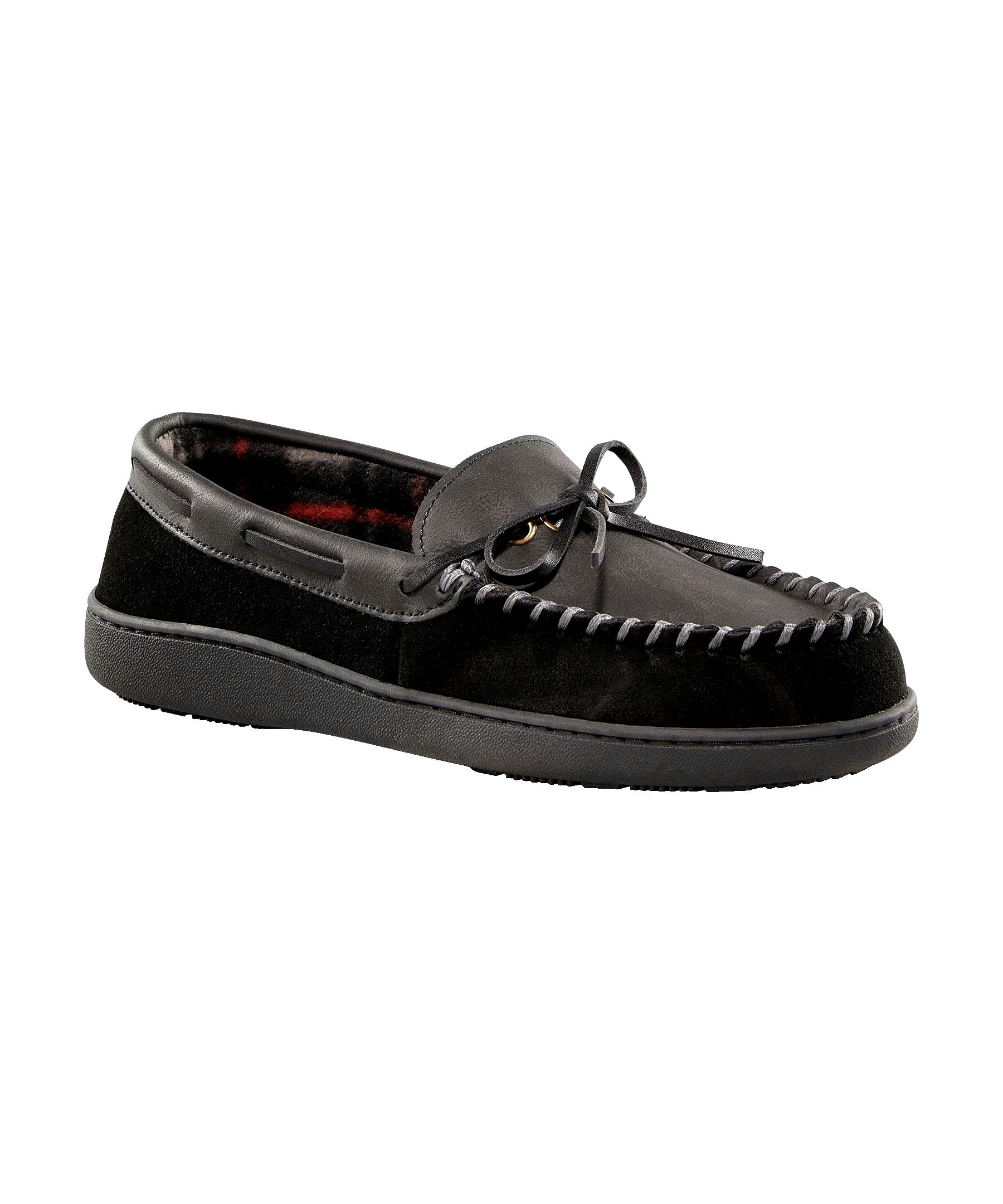 WindRiver Men's Suede Handsewn Slippers
