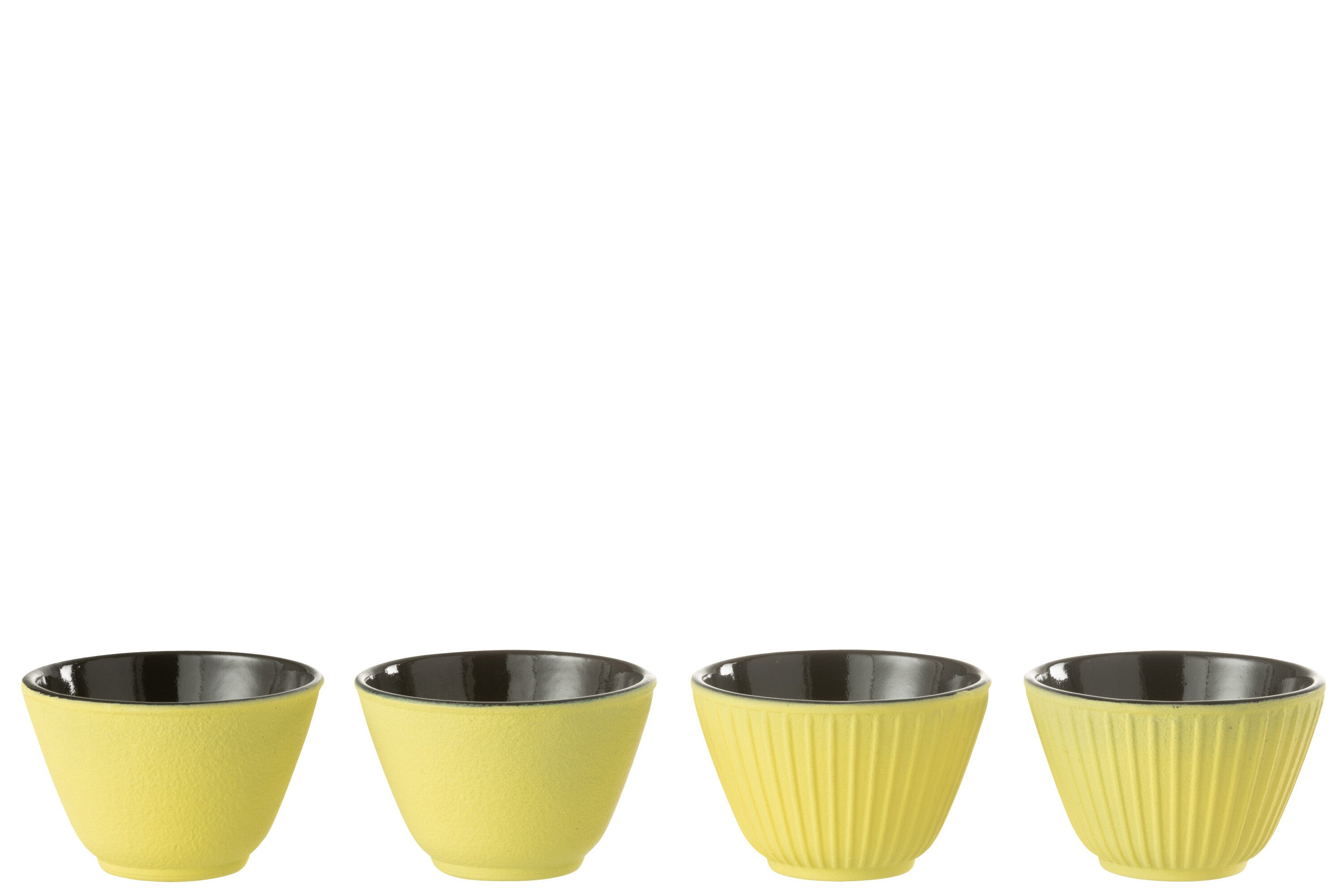 J-Line theemok - metaal - geel - 2 dozen van 2 stuks