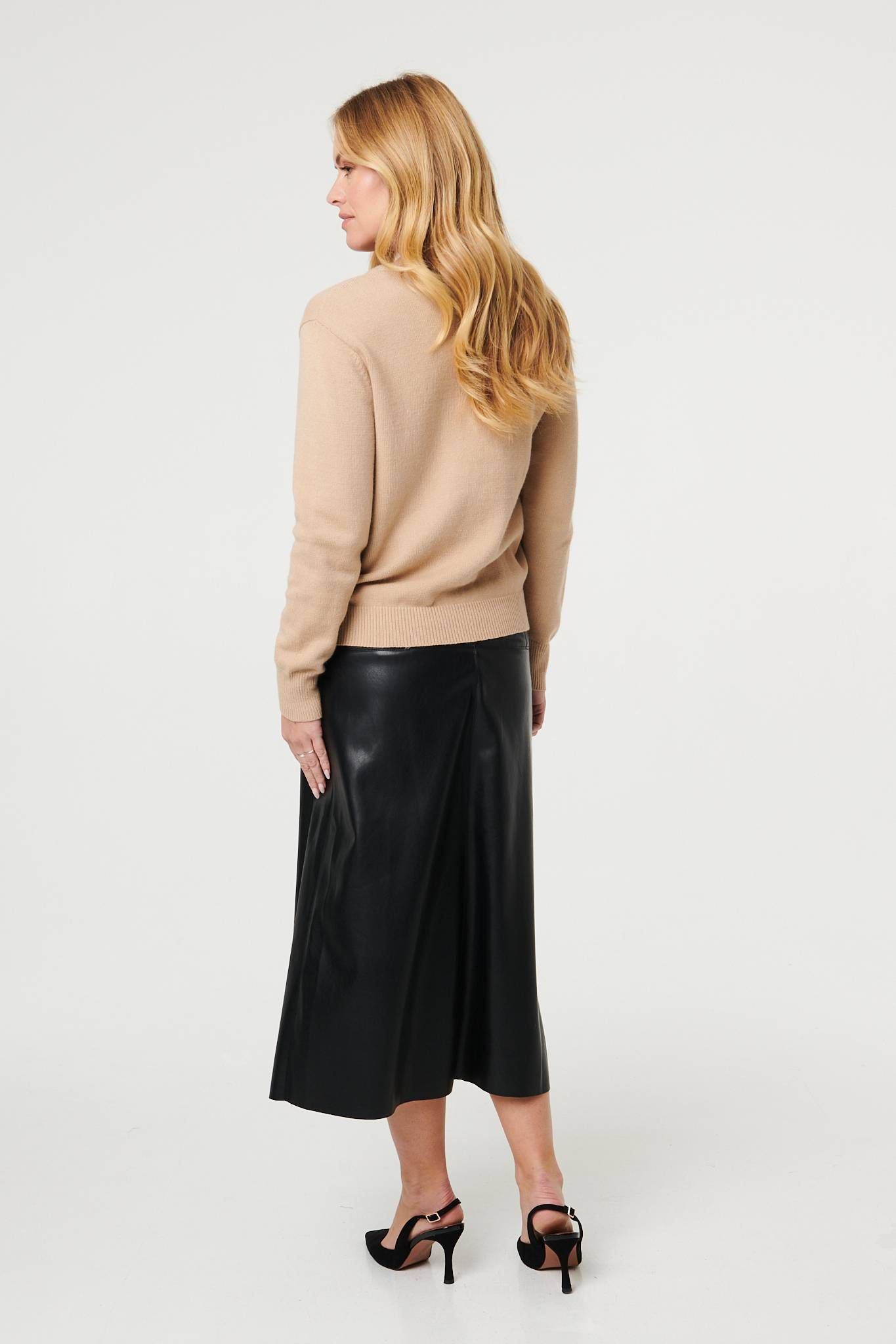 Izabel London Floral Textured Detail Relaxed Jumper