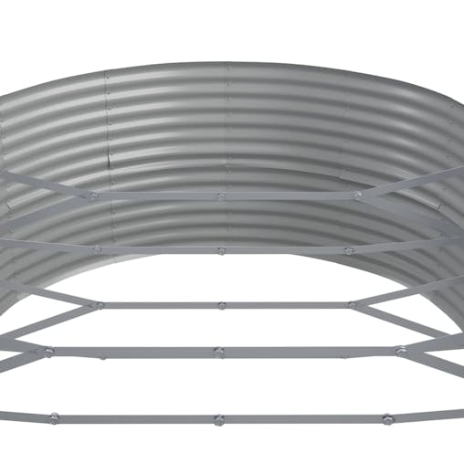NNEVL Garden Planter Powder-coated Steel 510x140x68 cm Grey