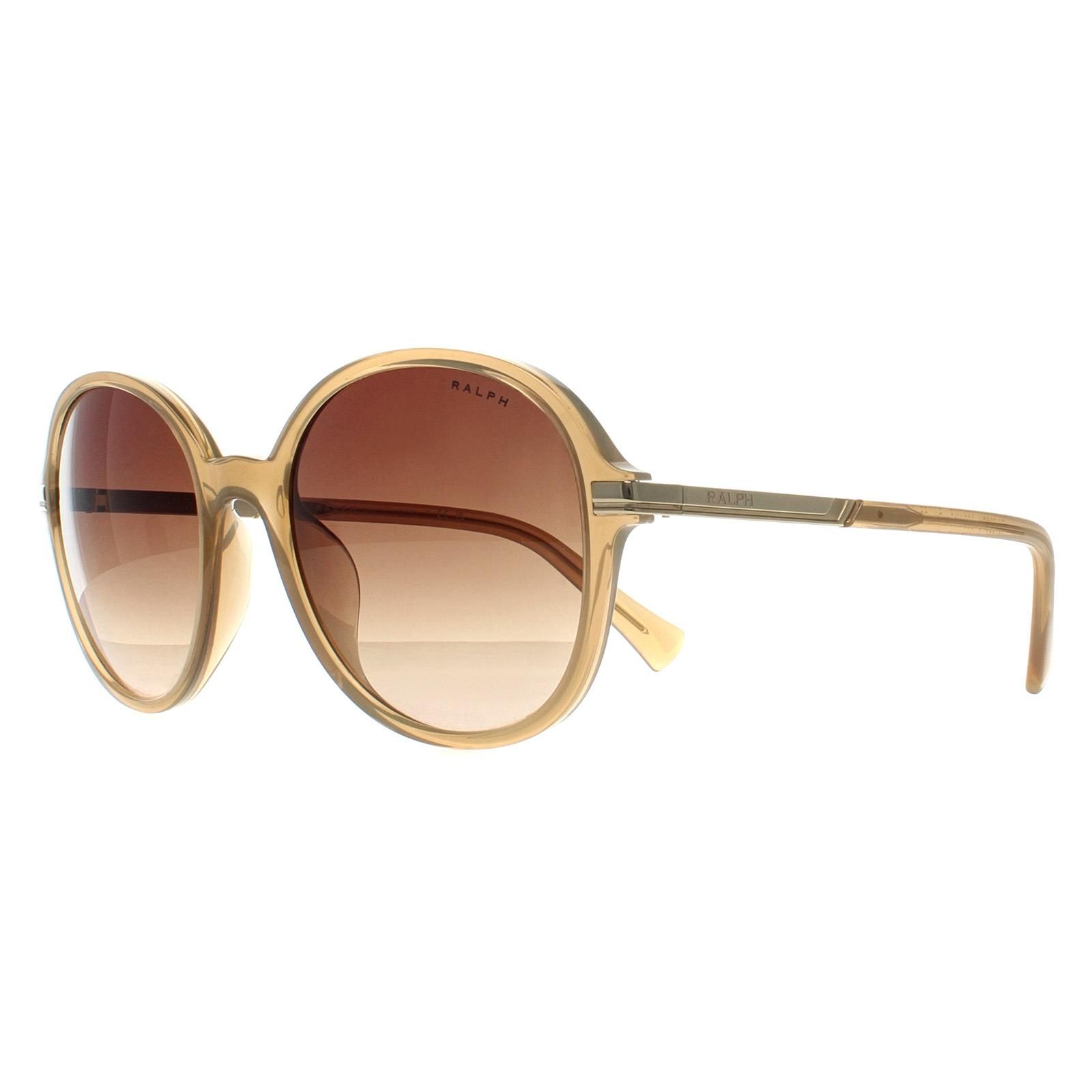 Ralph by Ralph Lauren Round Shiny Milky Light Brown Brown Gradient RA5297U