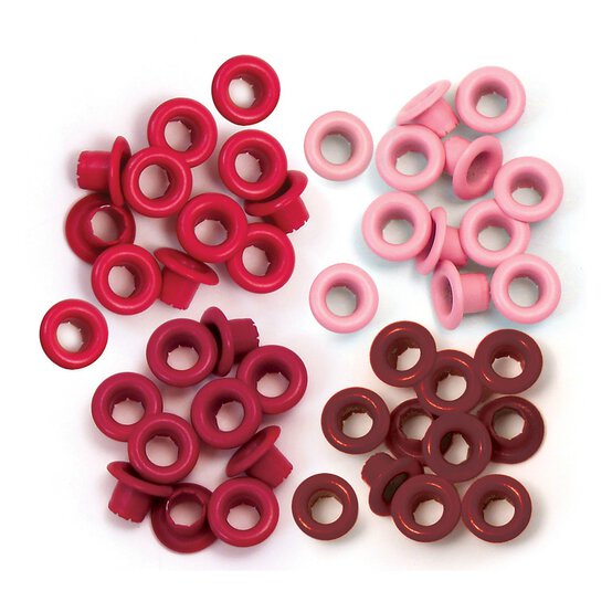 We R Makers Red Standard Eyelets 60 Pack
