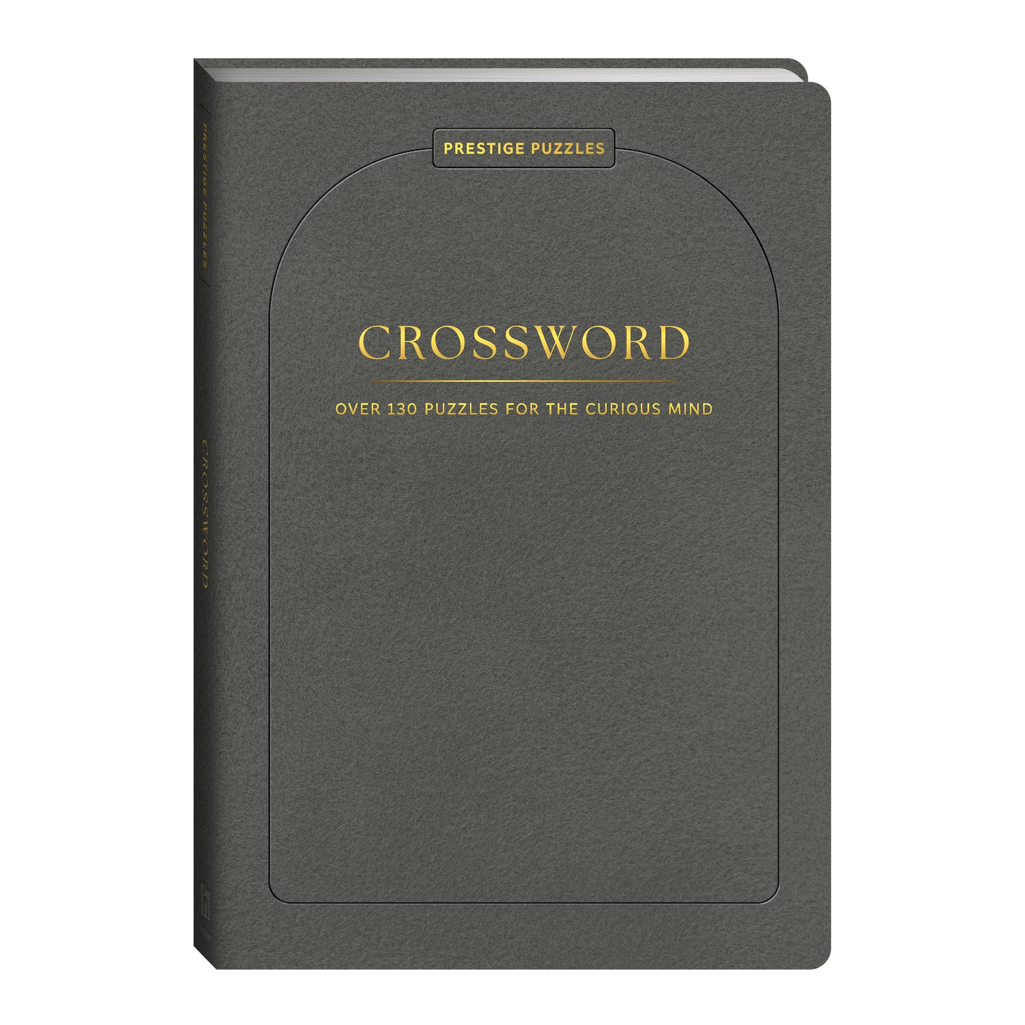 Faux Suede Crossword Puzzle Book