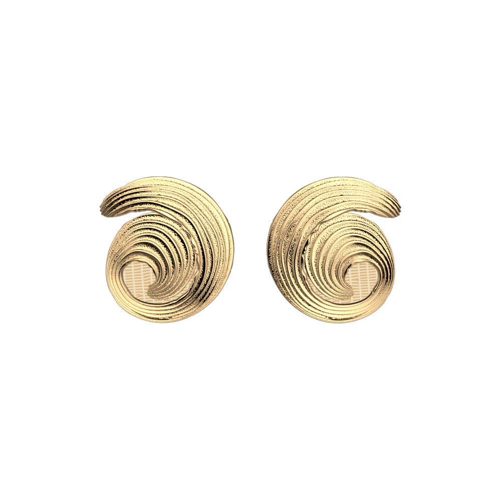 Boucles d'oreilles Rive Droite, cuirs réversibles Beurre Sale / Tartine